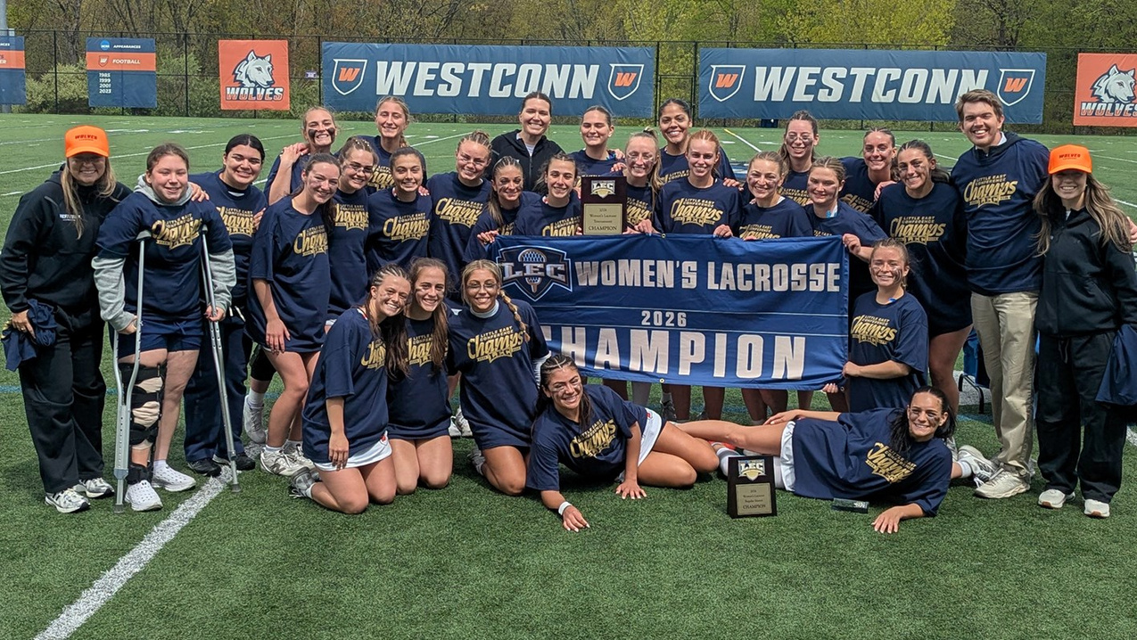 WestConn Women's Lacrosse celebrates its conference championship